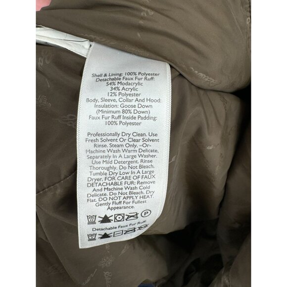Eddie Bauer EB650 Fill Power Premium Long Goose Down Jacket Women's XS Brown - Picture 8 of 13